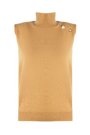 Maglione in cashmere color cammello ALBERTA FERRETTI | A088266050086